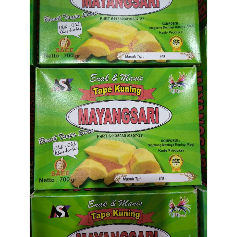 

Tape Kuning Mayangsari 700gr Jember