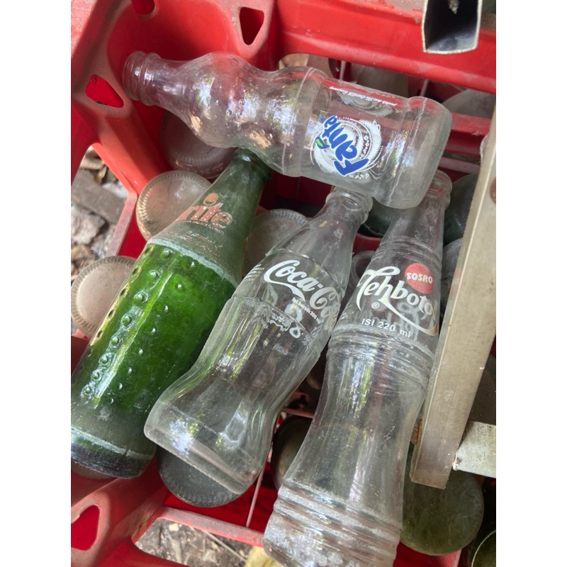 HARGA UNTUK 1 BOTOL botol kaca bekas sprite, coca cola, sprite, teh botol, stee