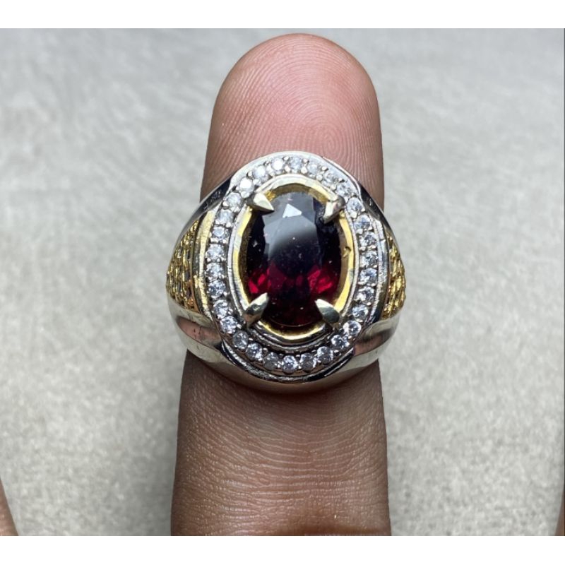 cincin batu pyrope garnet natural pyrope garnet red garnet ring