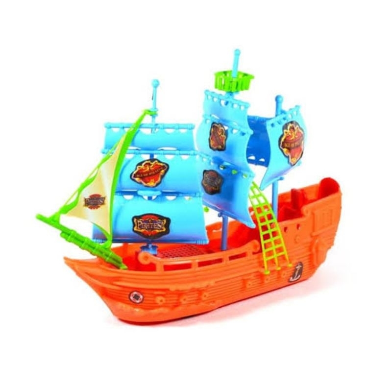 Mainan Miniatur Perahu Layar Bajak Laut