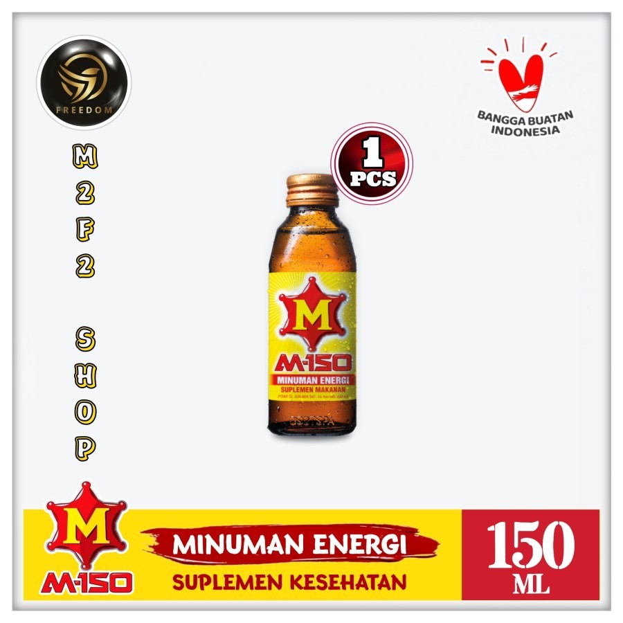 

M-150 Minuman Energi Suplement Kesehatan Botol Kaca - 150 ml (Kemasan Satuan)