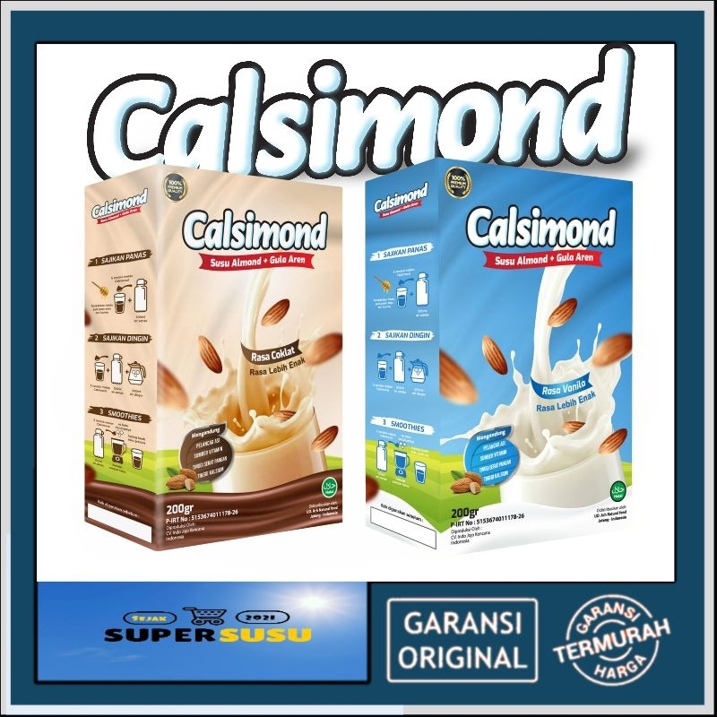 

calsimond susu almond gula aren 200gr