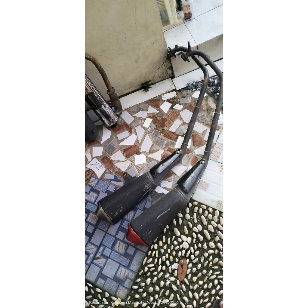 Knalpot GSX R 150 original copotan standar