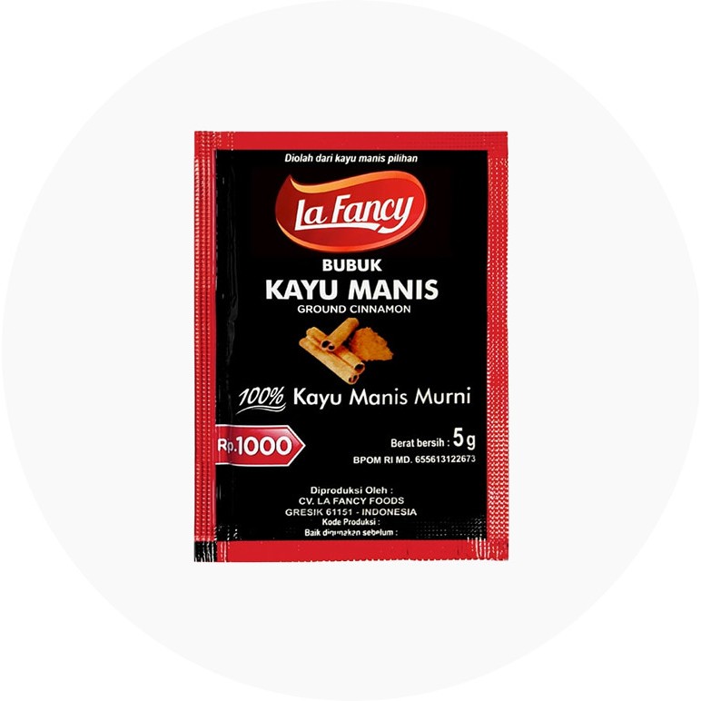 

Kayu Manis Bubuk Sachet La Fancy Foods Ground Cinnamon Powder Rempah Cooking Spices