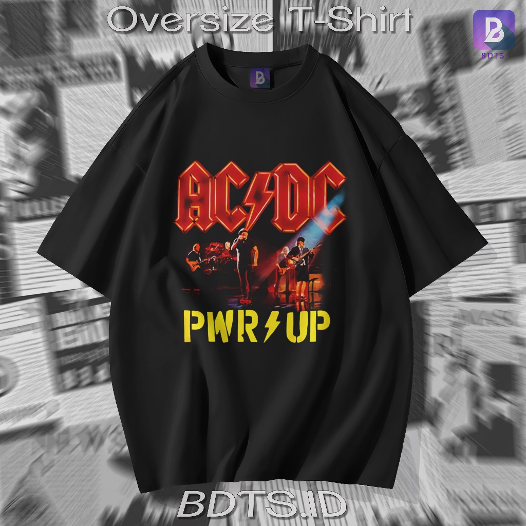 BDTS.ID Tshirt Oversized Baju Band Kaos Oversize Acdc