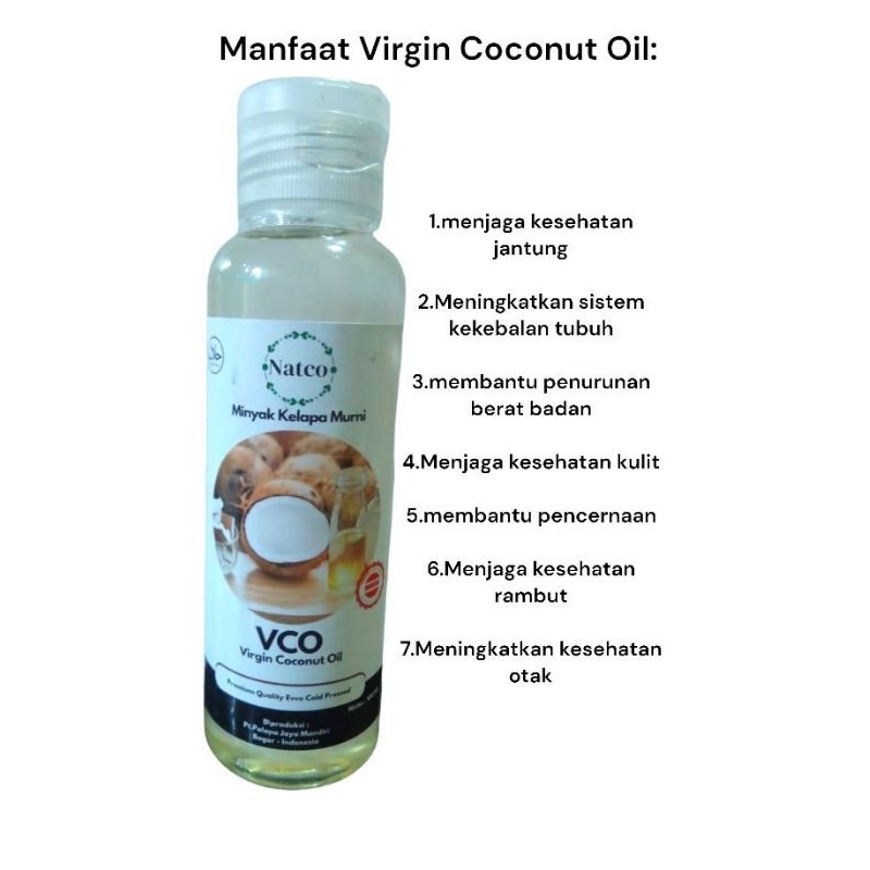 

Virgin Coconut Oil Minyak Kelapa Murni 100ml