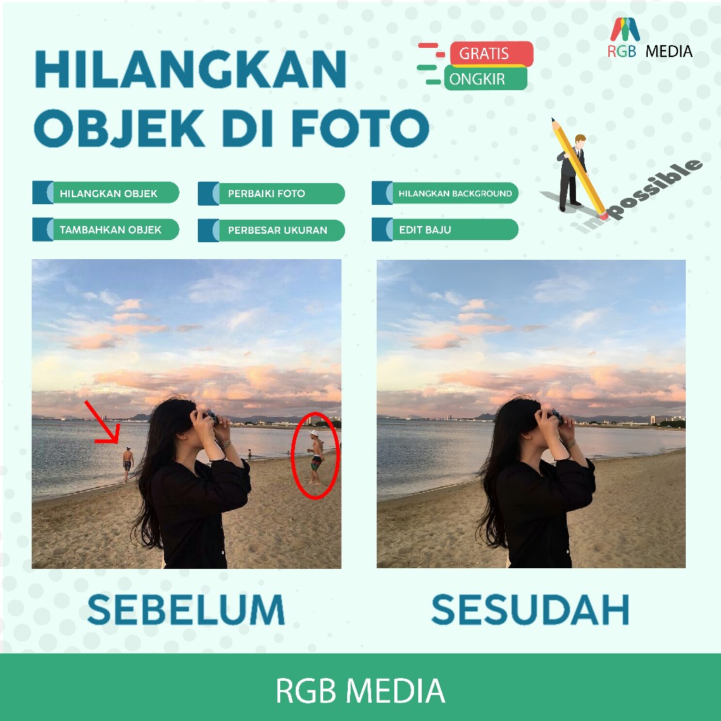 HAPUS OBJEK JELEK, TAMBAHKAN OBJEK, PERBAIKI FOTO RUSAK