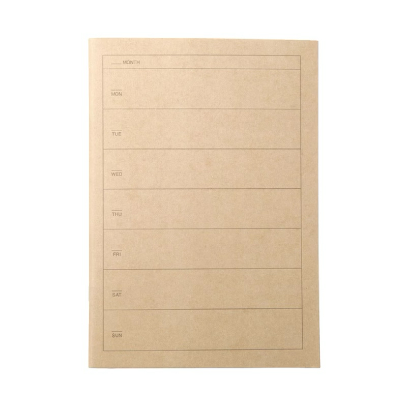 

MUJI_A5buku catanan mingguan_weekly notebook