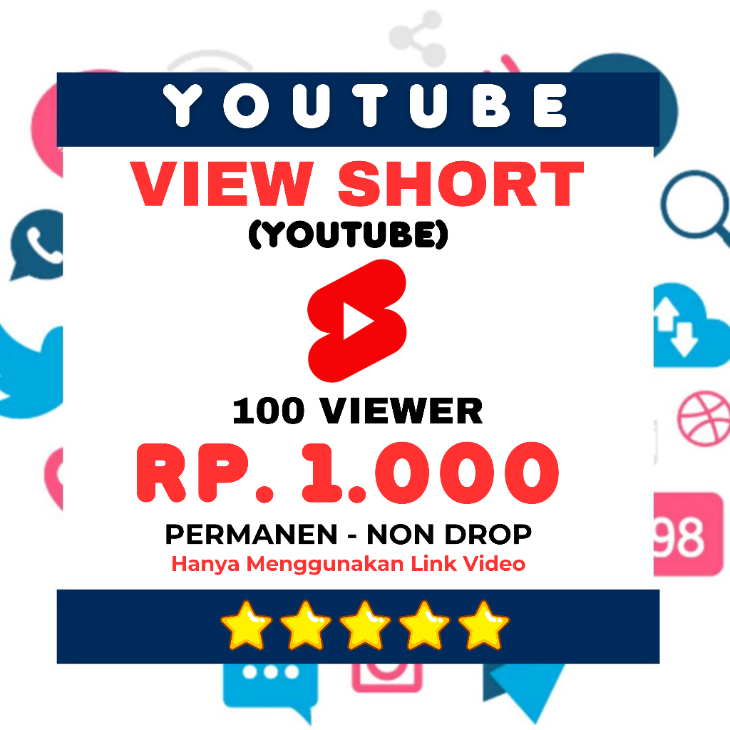 VIEW YOUTUBE SHORTS  BERGARANSI 1 BULAN - TERMURAH