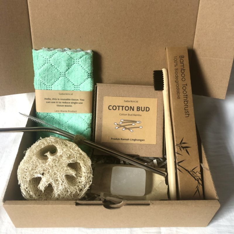 

Eco Gift Hampers Eco Friendly Kado Ramah Lingkungan Hadiah Zero Waste Souvenir Ramah Lingkungan Less Waste Loofah Cotton Pads Kain Sikat Gigi Bambu Gambas Kering Oyong