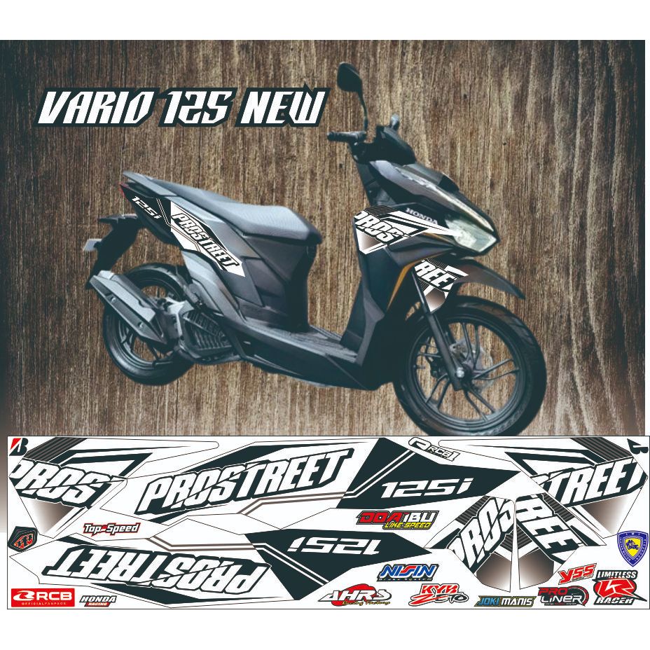 VARIASI STRIPING MOTOR VARIO ISS 2022 2023 2024 / STIKER MOTOR VARIO 125 NEW ISS - CBS 2023  MOTIF S