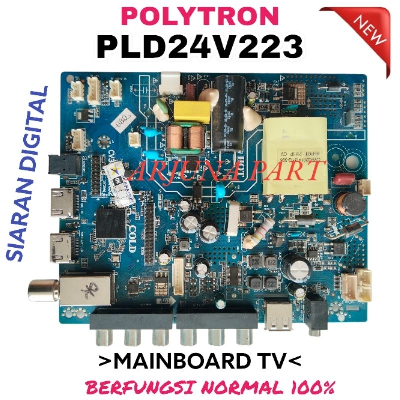 MAINBOARD TV POLYTRON PLD24V123 / MB TV POLYTRON PLD24V123 / MESIN TV POLYTRON PLD24V123 / MODUL TV 