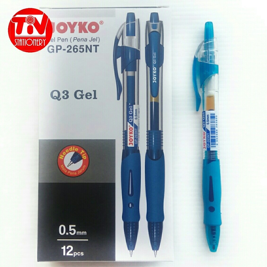 

Pulpen Gel Pen Joyko Q3 0.5 mm GP-265NT Isi ( 12 pcs )
