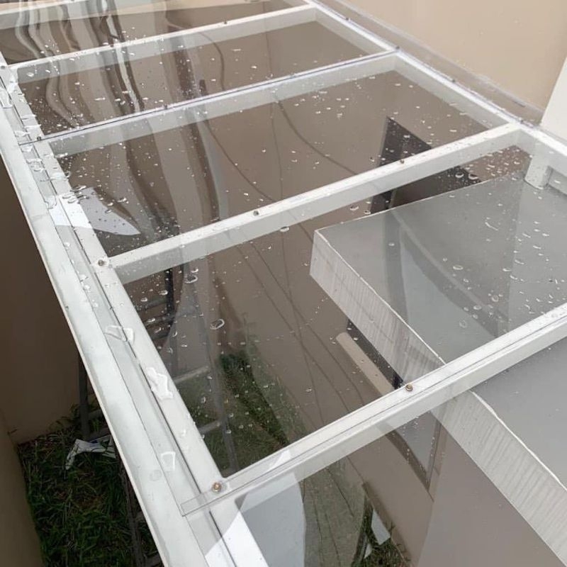 Kanopi minimalis solarflat clear besi antikarat 01