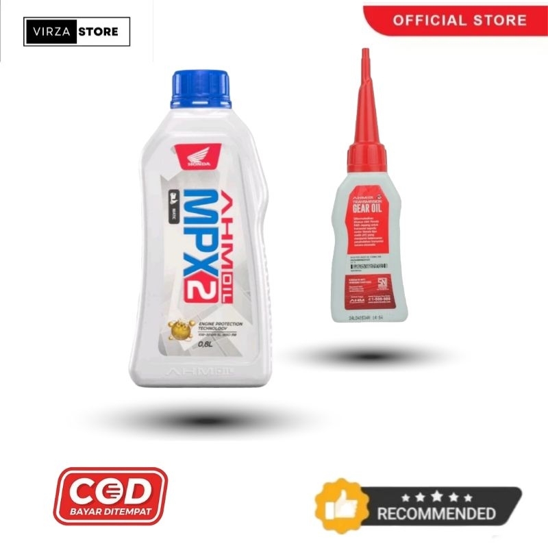 PAKET OLI MOTOR METIC  MPX 2 + OLI GARDAN METIC ORIGINAL HONDA AHM