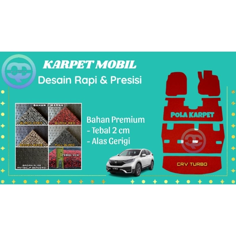 Karpet Mobil CRV Turbo "PREMIUM"