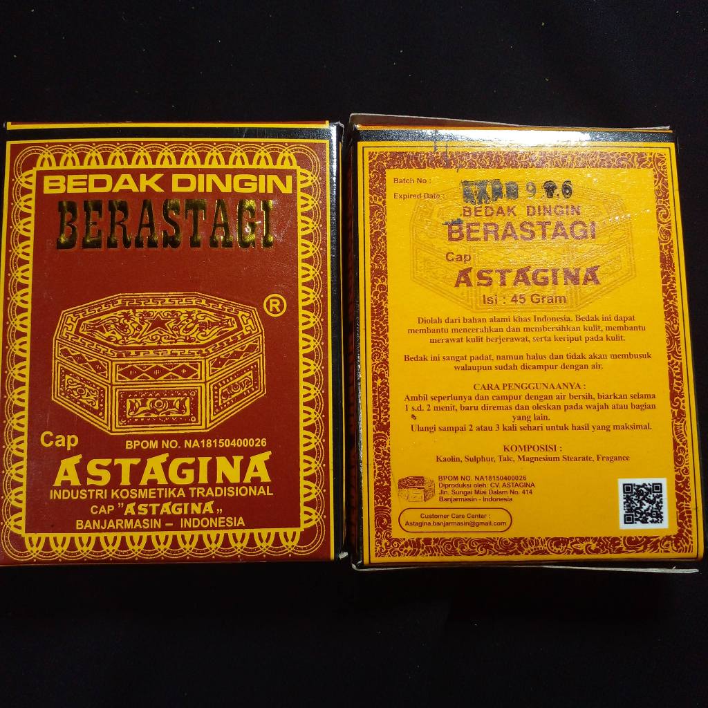 bedak dingin berastagi cap astagina