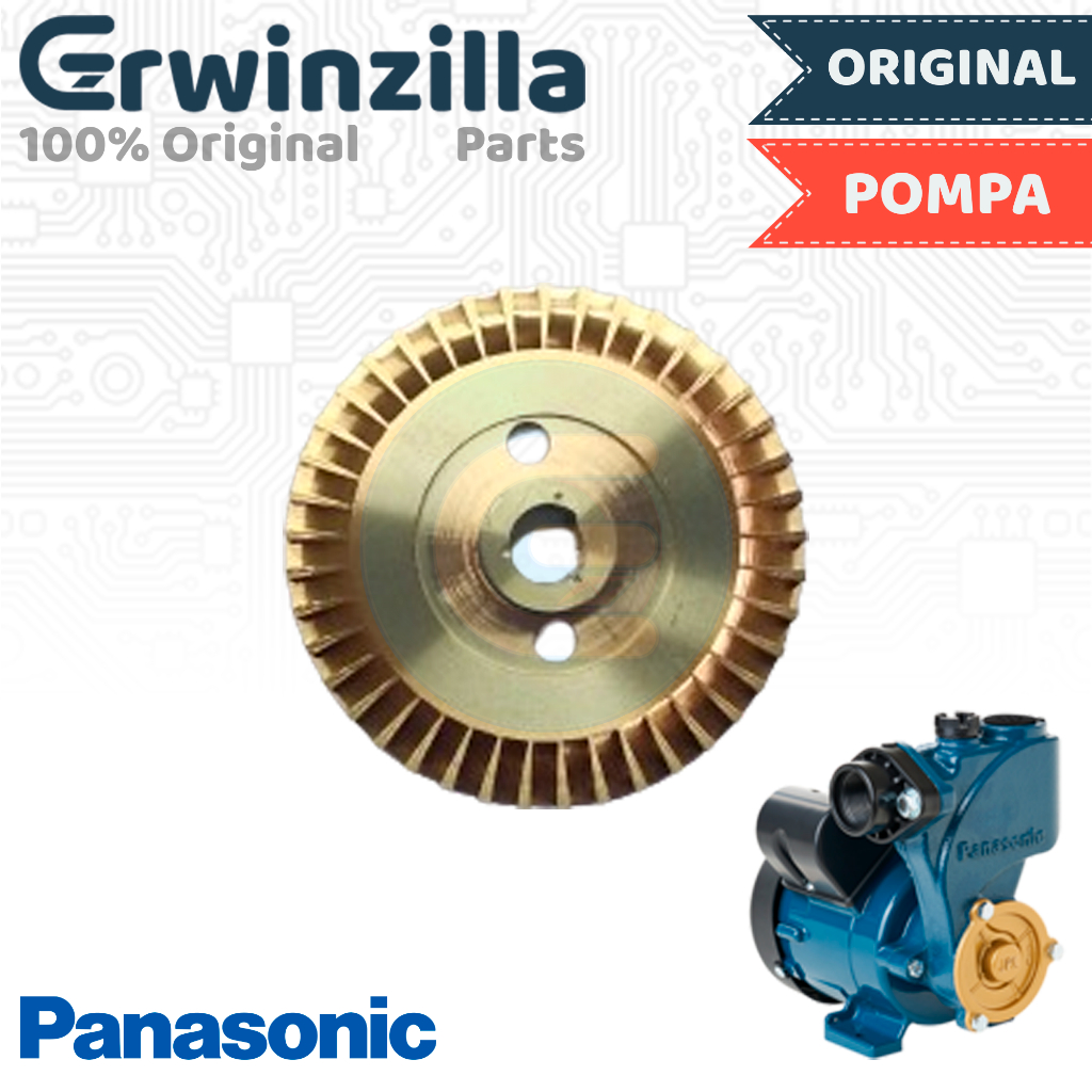 Impeller Baling-baling Kuningan Sanyo Pompa Air Sumur Dangkal 129 Watt Panasonic Original