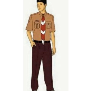 New 1 stel SERAGAM PRAMUKA PEMBINA LAKI LAKI SERAGAM PRAMUKA GURU SERAGAM PRAMUKA PNS  SETELAN SERAG