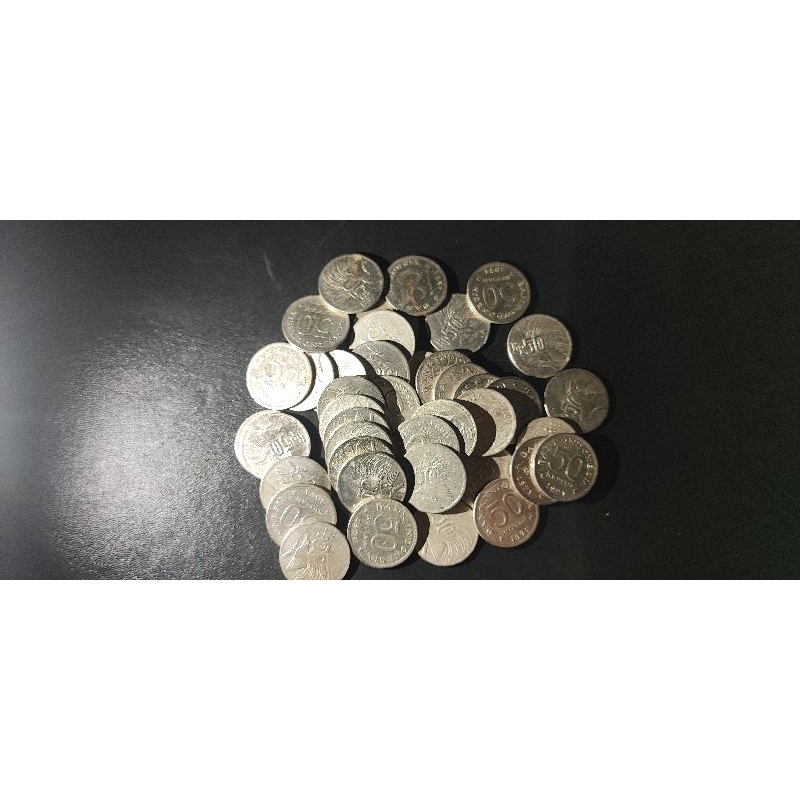 Uang Koin Kuno 50 Rupiah 1971 USED