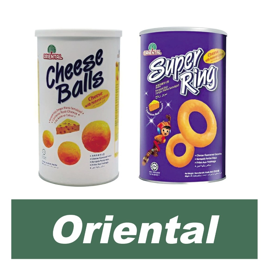 

Oriental Cheese Balls Snack Keju Bola / Super Ring 80gr Kaleng PROMO HALAL