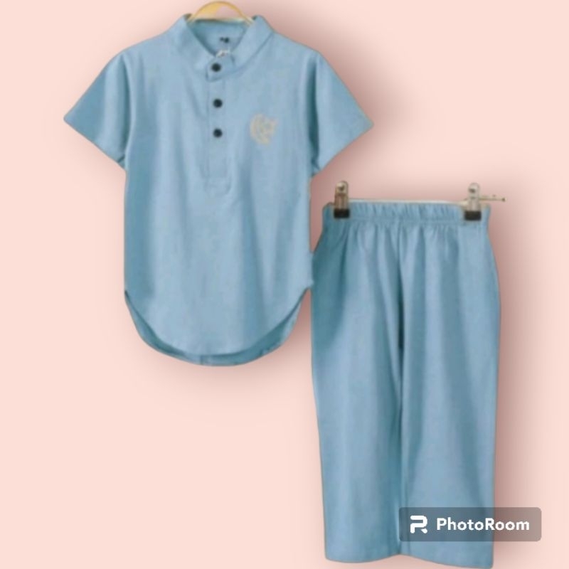 baju muslim anak laki laki/baju Koko anak laki laki/setelan muslim anak laki laki 1-10 tahun
