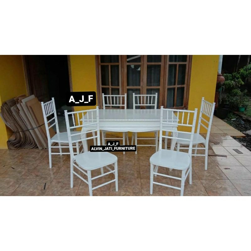 1set kursi Tifani/Kursi akad Tifani bambu termurah/Kursi akad 1set Termurah/kursi akad tifani