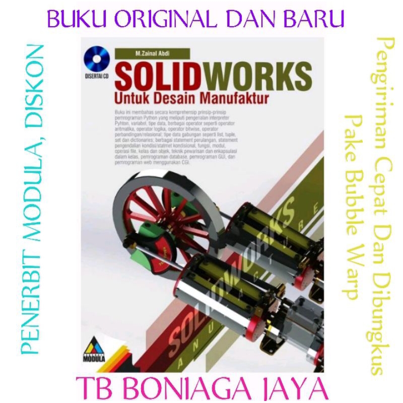 ORIGINAL..  Buku SOLIDWORKS Desain Manufaktur