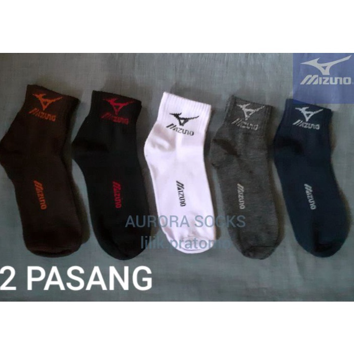 Diskon KAOS KAKI MIZUNO PENDEK LUSINAN  KAOS KAKI OLAHRAGA VOLI BADMINTON