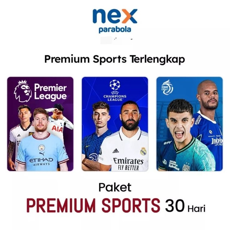 WD Nex Parabola Paket Premium Sports 3hari i Terbaru Ready Stock