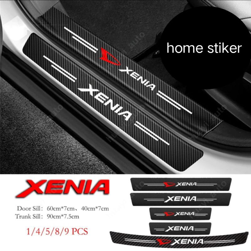 stiker karbon mobil Xenia stiker cuting  pelindung pintu pijakan kaki