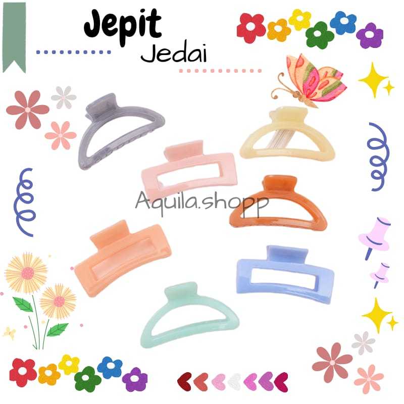 JEDAI RAMBUT / JEPIT RAMBUT KOREA / JEDAI BAHAN PLASTIK GLOSSY / JEDAI JUMBO
