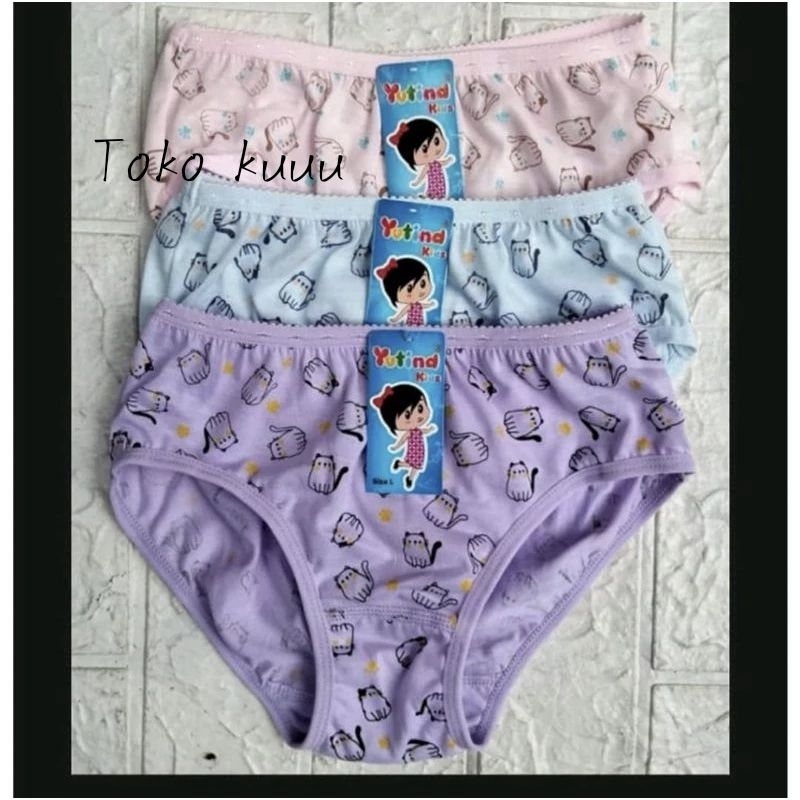 3/6pc CD Anak Perempuan Yutind 1184 / Cd Anak Cewek Yutind