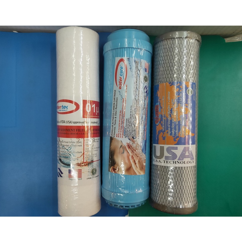 ZUO Paket Refill RO 3 Tahap Filter Air  Mesin RO Standar