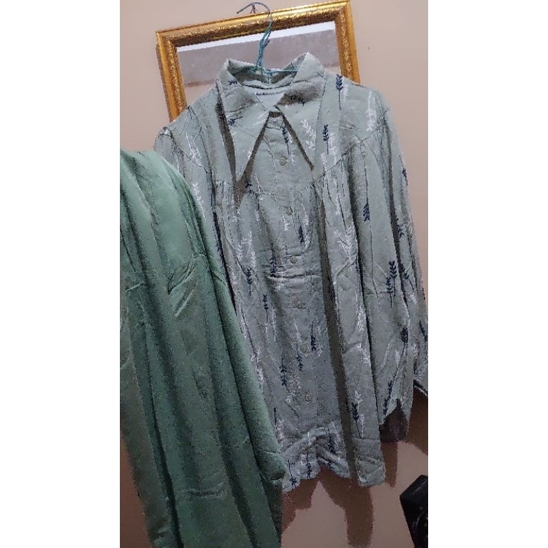 Setelan wanita pakaian wanita kemeja wanita kerah nagita slavina