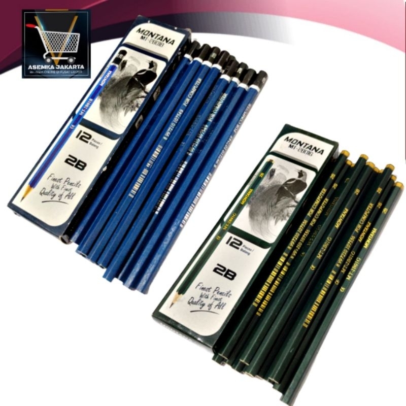 

Pensil Grafit 2B Montana Pensil 12pcs
