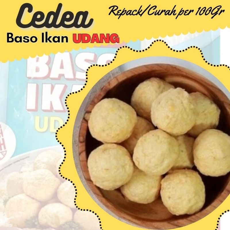 

Cedea Seafood Baso Ikan UDANG Premium Repack 100Gr Enak Murah