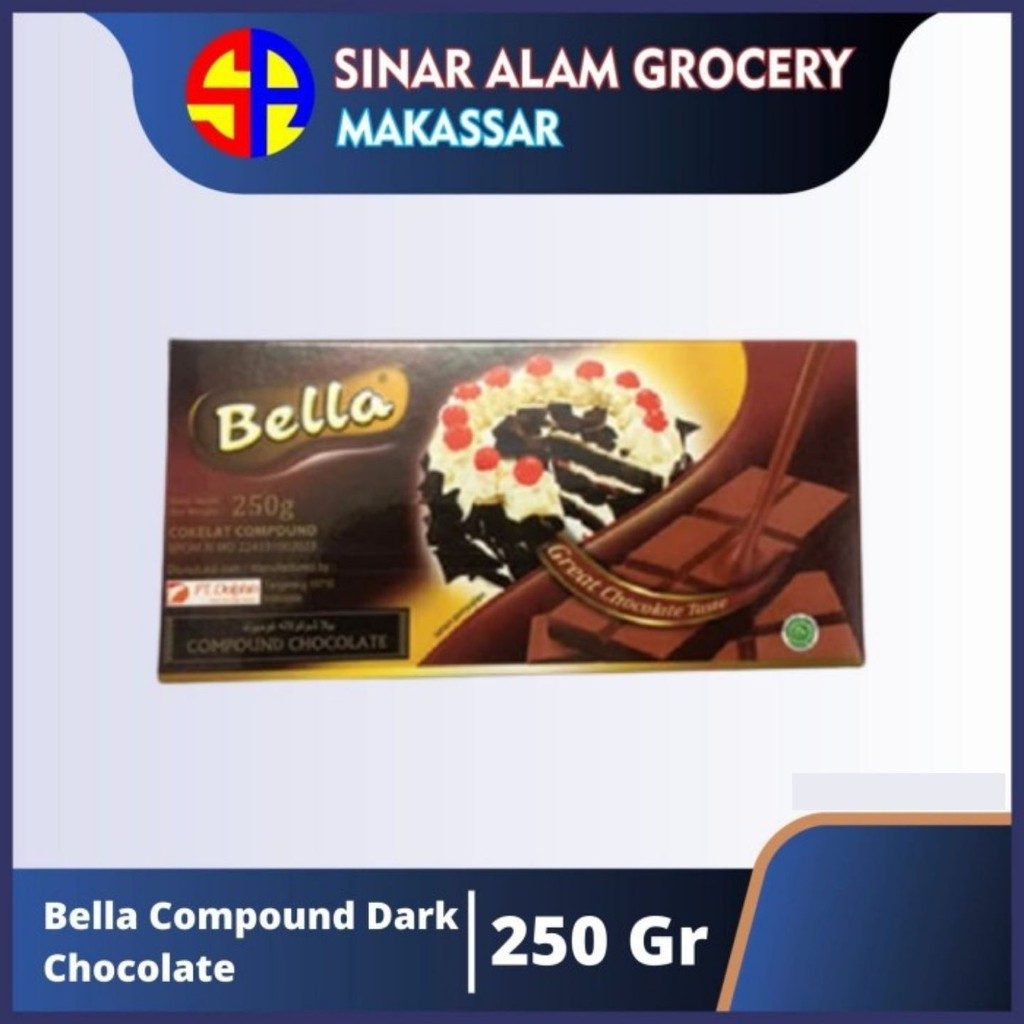 

Bella Compound Dark Chocolate (Cokelat Compound) 250 gram