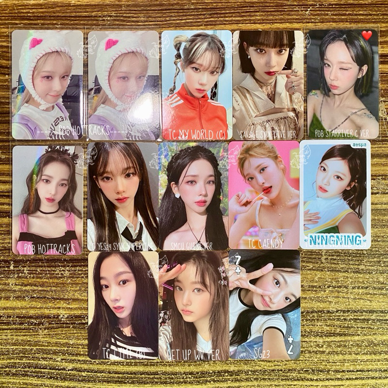 [TAKE ALL] Photocard PC POB LD AESPA TC TRADING CARD KARINA DEWI WINTER BUNNY NUNMUL HOTTRACKS STARR
