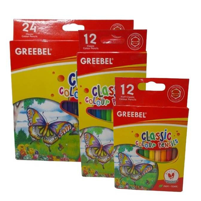 

GREEBEL Classic Colour Pencils/Pensil Warna 12 Warna