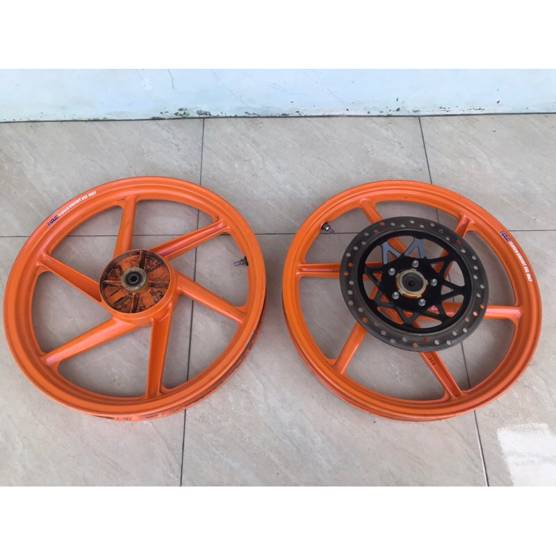 velg/pelek daiichi alloy ring 17 racing 63 original second for honda