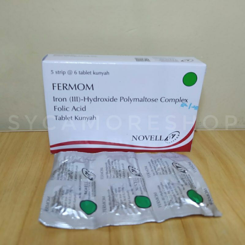 RK Fermom Tablet Kunyah Zat Besi Rasa Coklat