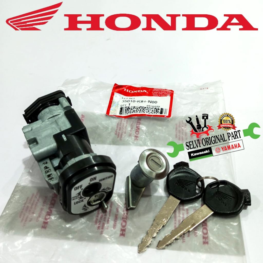 KUNCI KONTAK KEYSET BEAT FI ESP STREET SPORTY ESP K81 HONDA ORIGINAL