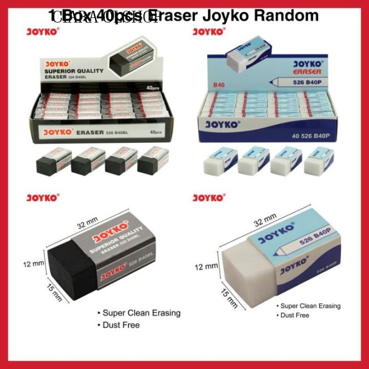 

Penghapus Pensil Joyko 526 B40BL [ 1 pcs ] kecil
