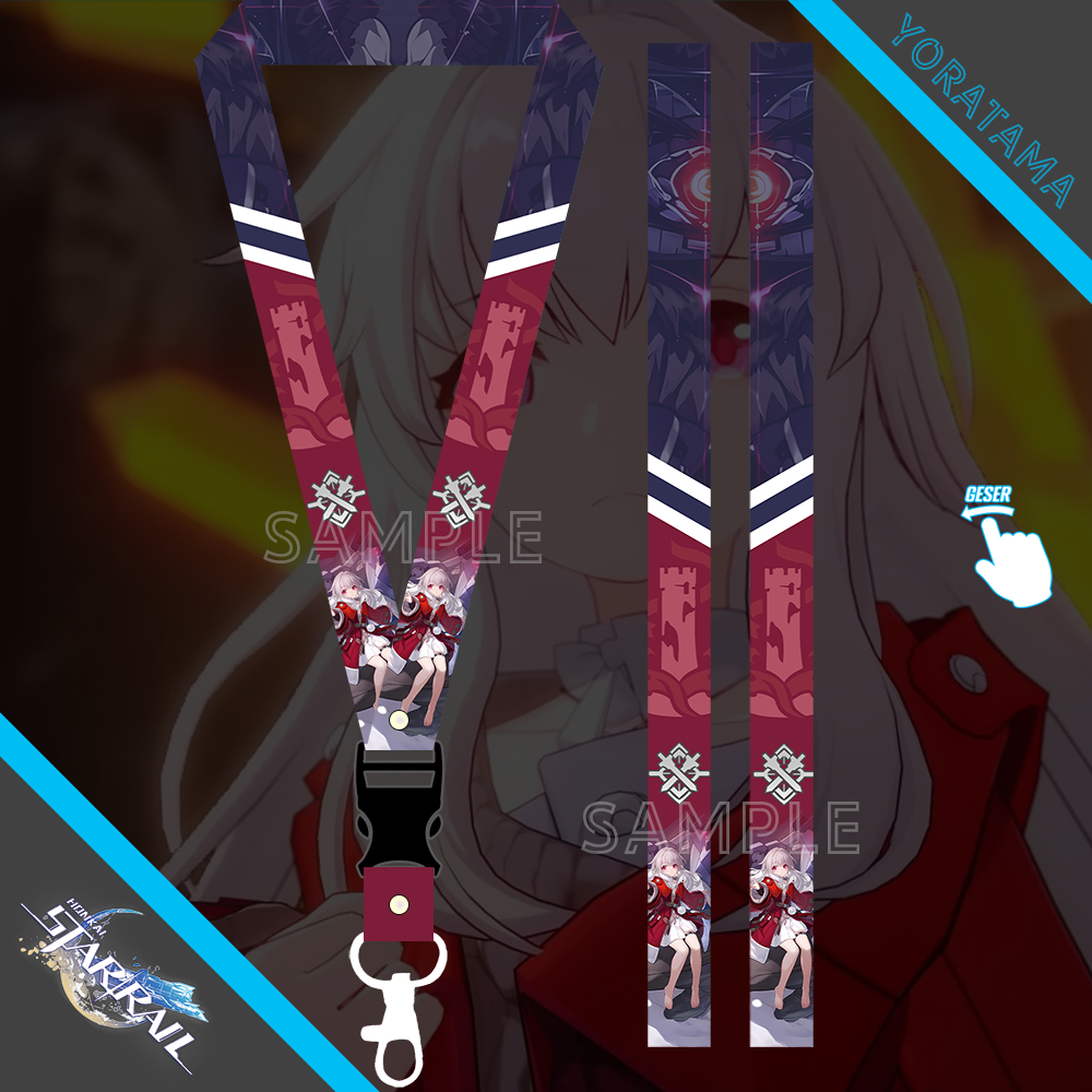 

Gantungan Tali Lanyard Clara Honkai Star Rail HSR, Gantungan Anime Keren