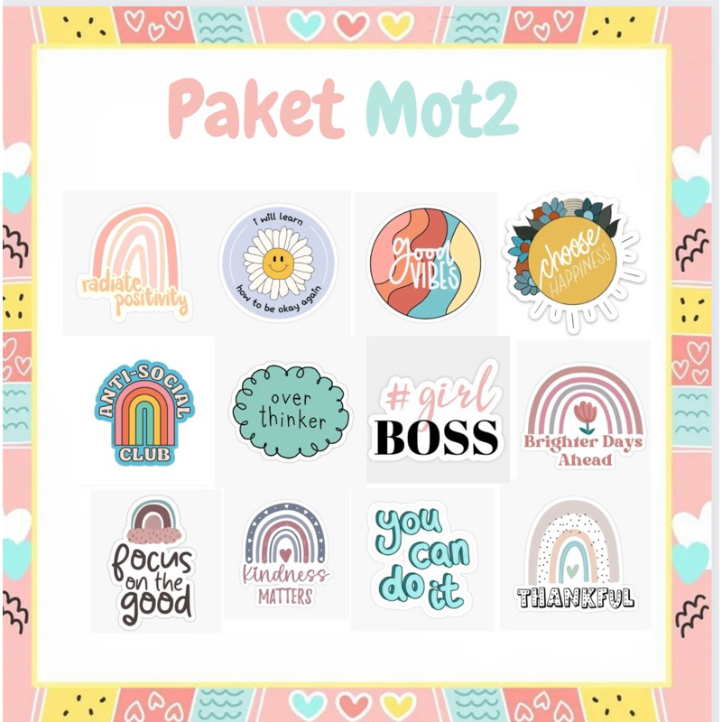 

PAKET MOTIVASI 2 (15000 DAPAT 12PC) // STIKER ANAK //STIKERMURAH