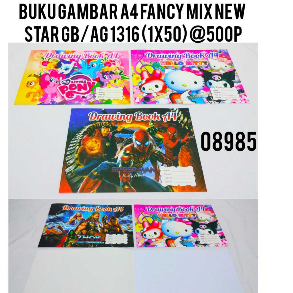 

(10PCS) GROSIR BUKU GAMBAR b5 MOTIF KARAKTER DISNEY / BUKU GAMBAR MURAH