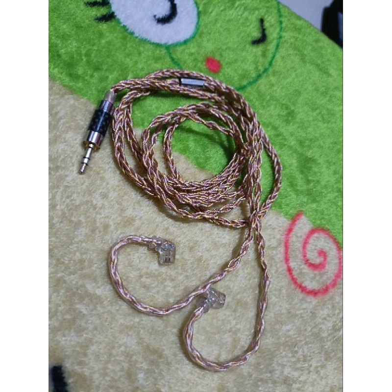 kabel qdc jack 3.5mm 8braid coper preloved/bekas