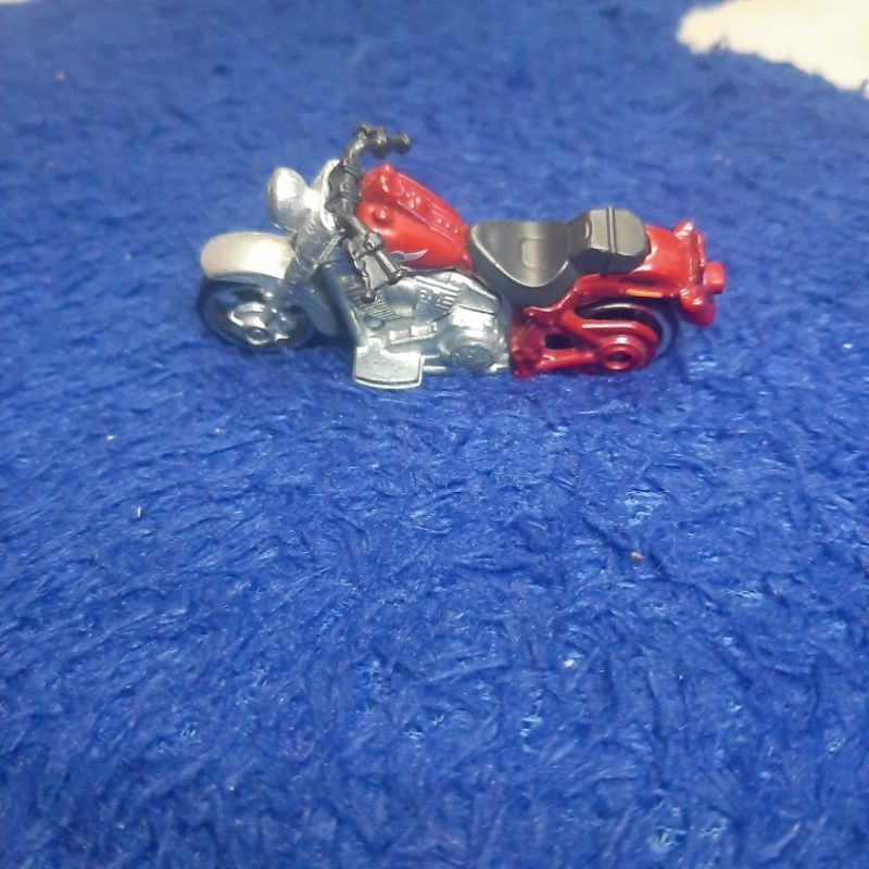 diecast motor besi hot wheels harley davidson moge merah