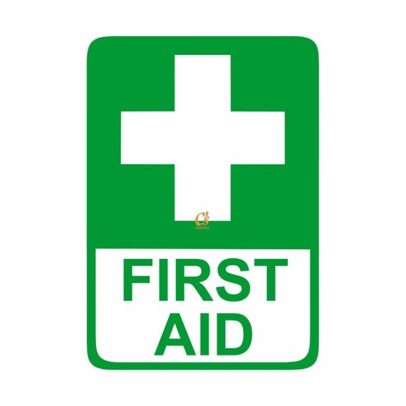 

P3K First Aid Cutting Stiker